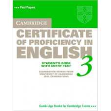 Cambridge Certificate of Proficiency in English 3 Student's Book with Entry Test: Examination Papers from University of Cambridge ESOL Examinations (CPE Practice Tests) 